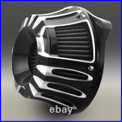 Hollow Cut Air Cleaner Filter For Harley Softail Slim Fatboy Heritage 00-15