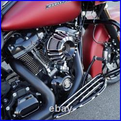 Hollow Cut Air Cleaner Filter For Harley Softail Slim Fatboy Heritage 00-15