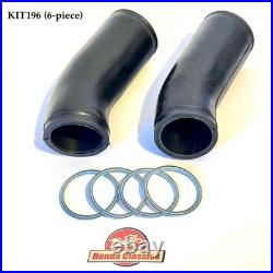 Honda CB72 CB77 Air Filter Intake Rubber Tubes & Clips, Pair KIT196