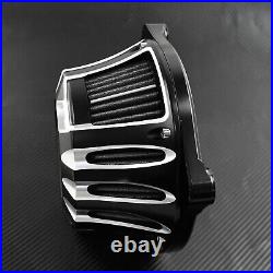 Invented Black Air filter Cleaner Element Fit For Harley M8 Touring 2017-2021