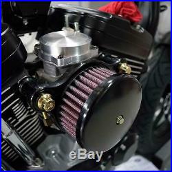 Joker Machine HP Air Cleaner Smooth Black For Harley Davidson XL EFI 10-200B