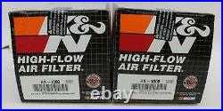 K&N HA-1000 Replacement Air Filter For 1981-1982 Honda XR500R Motorcycle 2x BNIB