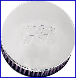K&N Moto Motorcycle Motorbike Custom Air Cleaner Assembly Chrome