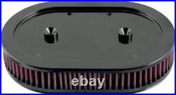 K&N Moto Motorcycle Motorbike Replacement High-Flow Air Filter Black / Red