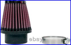 K & N Moto Motorcycle Universal Clamp-On Air Filter Black / Red RC232