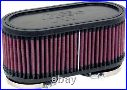 K&N Motorcycle Clamp-On Air Filters Black / Red For Suzuki GS 500 E 1989-2009