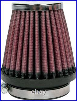 K & N Motorcycle Universal Clamp-On Air Filter Black / Red RC233