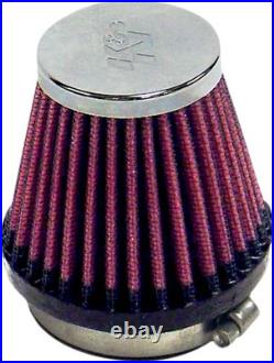 K & N Motorcycle Universal Clamp-On Air Filter Black / Red RC234