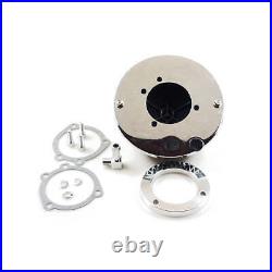 MCS Motorcycle Breather Style Air Cleaner Assembly Round Chrome For 90-17 BT