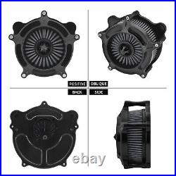 Matt Black Air Filter Cleaner For Harley Softail 00-15 Fat Bob Super Glide 00-17