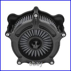 Matt Black Air Filter Cleaner For Harley Softail 00-15 Fat Bob Super Glide 00-17