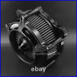 Matte Air Cleaner Gray Intake Filter Fit For Harley Touring 00-07 Dyna Softail