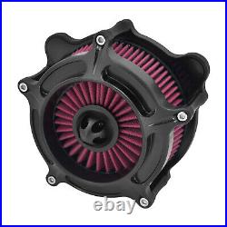 Matte Black Air Cleaner Filter Red Intake For Harley Road Electra Glide 00-2007