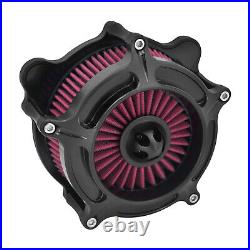 Matte Black Air Cleaner Filter Red Intake For Harley Road Electra Glide 00-2007