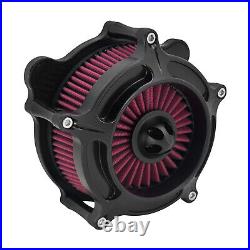 Matte Black Air Cleaner Filter Red Intake For Harley Road Electra Glide 00-2007