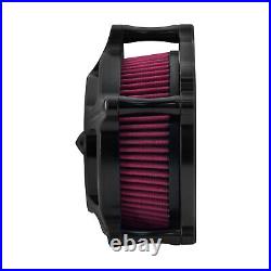 Matte Black Air Cleaner Filter Red Intake For Harley Road Electra Glide 00-2007