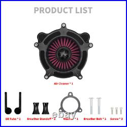 Matte Black Air Cleaner Filter Red Intake For Harley Street Road Glide 2008-2016 Matte Black Air Cleaner Filter Red Intake For Harley Street Road Glide 2008-2016