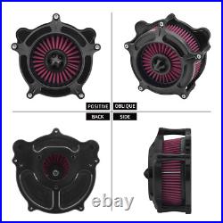 Matte Black Air Cleaner Filter Red Intake For Harley Street Road Glide 2008-2016 Matte Black Air Cleaner Filter Red Intake For Harley Street Road Glide 2008-2016