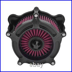 Matte Black Air Cleaner Filter Red Intake For Harley Street Road Glide 2008-2016 Matte Black Air Cleaner Filter Red Intake For Harley Street Road Glide 2008-2016