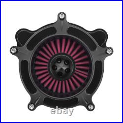 Matte Black Air Cleaner Filter Red Intake For Harley Street Road Glide 2008-2016 Matte Black Air Cleaner Filter Red Intake For Harley Street Road Glide 2008-2016