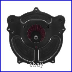 Matte Black Air Cleaner Filter Red Intake For Harley Street Road Glide 2008-2016 Matte Black Air Cleaner Filter Red Intake For Harley Street Road Glide 2008-2016