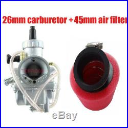 Molkt 26mm Carb Carburetor Air Filter For TTR125 CRF50 110cc 125cc Pit Dirt Bike