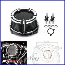 Motorcycle Air Cleaner Filter For Harley Touring Road Glide 2008-16 Dyna Softail