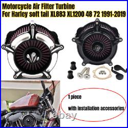 Motorcycle Air Cleaner Intake Filter For Soft Tail XL883 XL1200 48 72 1991-2019