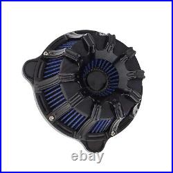 Motorcycle Air Cleaner Intake Filter Kit For Harley 91-20 XL SPORTSTER Blk Blue