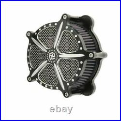 Motorcycle Air Cleaner Intake Filter System Kit For Harley Softail Electra Glide