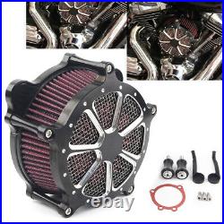 Motorcycle Air Filter Cleaner Fit Harley Touring Dyna Softail Heritage 1993-2007