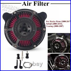 Motorcycle Air Intake Filter Cleaner For Harley Softail 2000-2015 Dyna 2000-2017