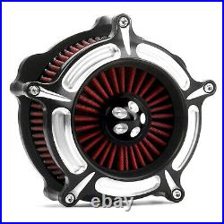 Motorcycle CNC Black Air Cleaner Intake Filter For Harley Sportster XL883 91-up