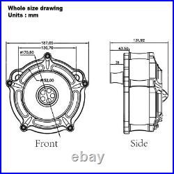 Motorcycle CNC Black Air Cleaner Intake Filter For Harley Sportster XL883 91-up