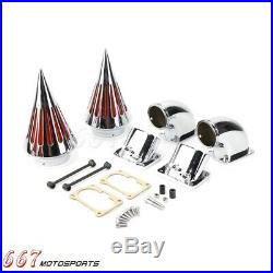 Motorcycle Cone Spike Air Cleaner Kits Intake Filter For Suzuki Boulevard M109