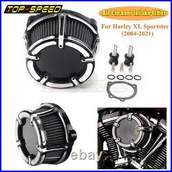 Motorcycle Exposed Filter Air Cleaner Kit For Harley-Davidson Sportster XL 04-21