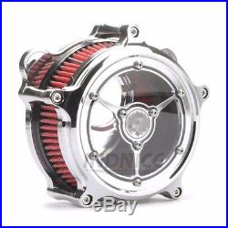 Motorcycle For Harley Touring Chromed Air Cleaner Intake Filter Glide Dyna