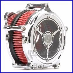 Motorcycle For Harley Touring Chromed Air Cleaner Intake Filter Glide Dyna
