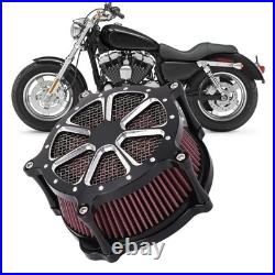Motorcycle High Flow Air Intake Filter Air Cleaner With Cover For XL1200C Motorcycle High Flow Air Intake Filter Air Cleaner With Cover For XL1200C
