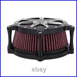 Motorcycle High Flow Air Intake Filter Air Cleaner With Cover For XL1200C 1200