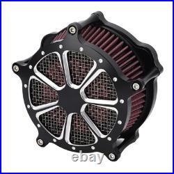 Motorcycle High Flow Air Intake Filter Air Cleaner With Cover For XL1200C 1200