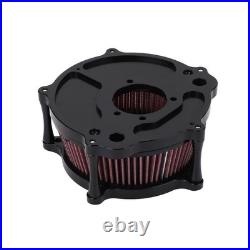 Motorcycle High Flow Air Intake Filter Air Cleaner With Cover For XL1200C 1200