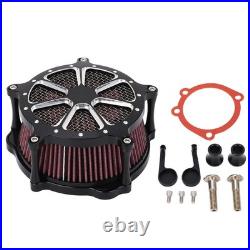 Motorcycle High Flow Air Intake Filter Air Cleaner With Cover For XL1200C 1200
