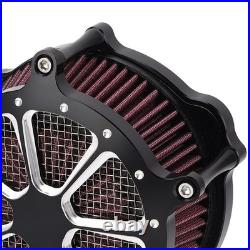 Motorcycle High Flow Air Intake Filter Air Cleaner With Cover For XL1200C 1200