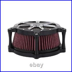 Motorcycle High Flow Air Intake Filter Air Cleaner With Cover For XL1200C 1200