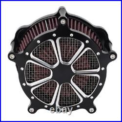 Motorcycle High Flow Air Intake Filter Air Cleaner With Cover For XL1200C 1200
