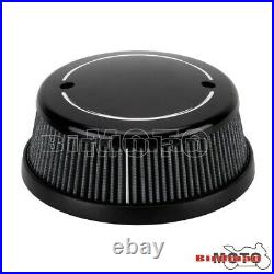Motorcycle Round High-Flow Air Cleaner Filter System For Indian Chief Chieftain