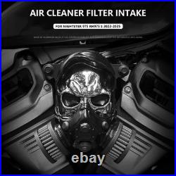 Motorcycle Skull High Performance Flow Air Filter Nightster 975 RH975 Black