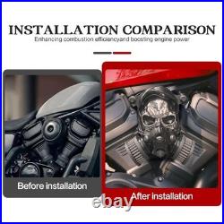 Motorcycle Skull High Performance Flow Air Filter Nightster 975 RH975 Black