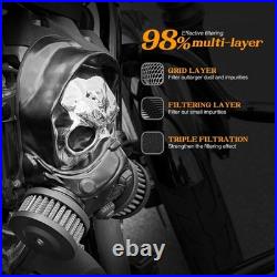 Motorcycle Skull High Performance Flow Air Filter Nightster 975 RH975 Black